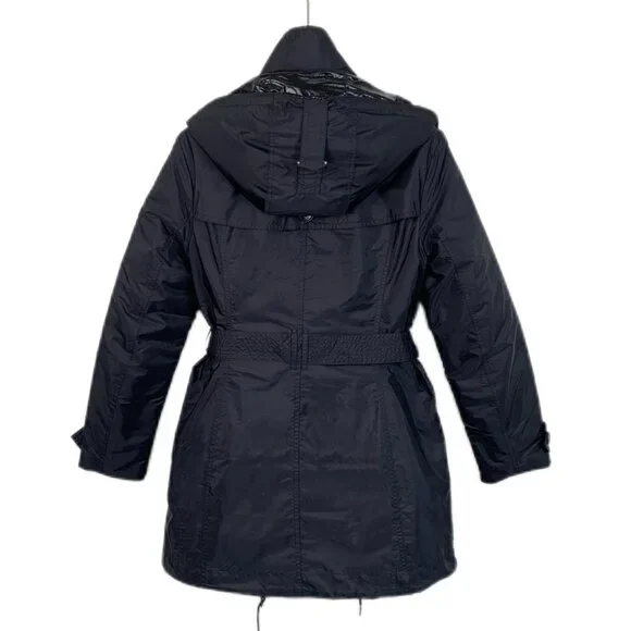 X12900 Burberry Black Hooded Double-Piece Set Removable Three-and-One Down Jacke